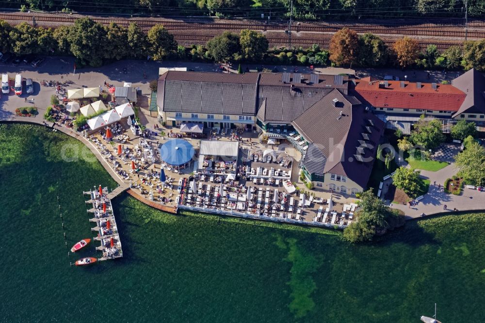 Starnberg from above - Lakeside on Lake Starnberg in the state of Bavaria