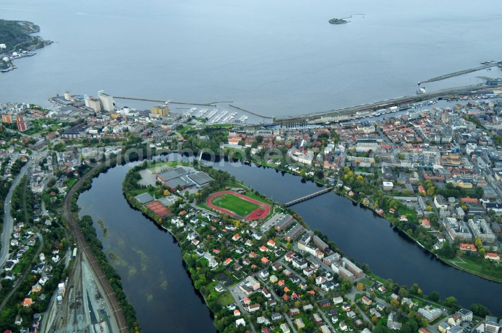 Aerial photograph Trondheim - View of the shore of Trondheim in the province of Sor-Trondelag in Norway