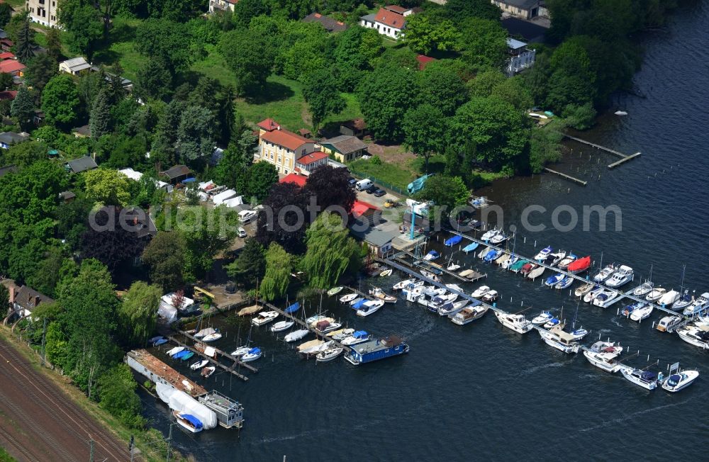 Werder (Havel) from above - View of the bank of Werder ( Havel ) in the state of Brandenburg