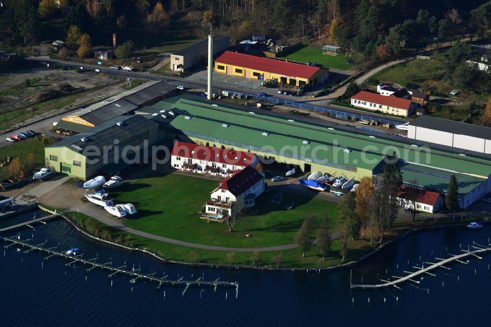 Aerial photograph Joachimsthal - View of the bank of the lake Werbellinsee in Joachimsthal in the state Brandenburg