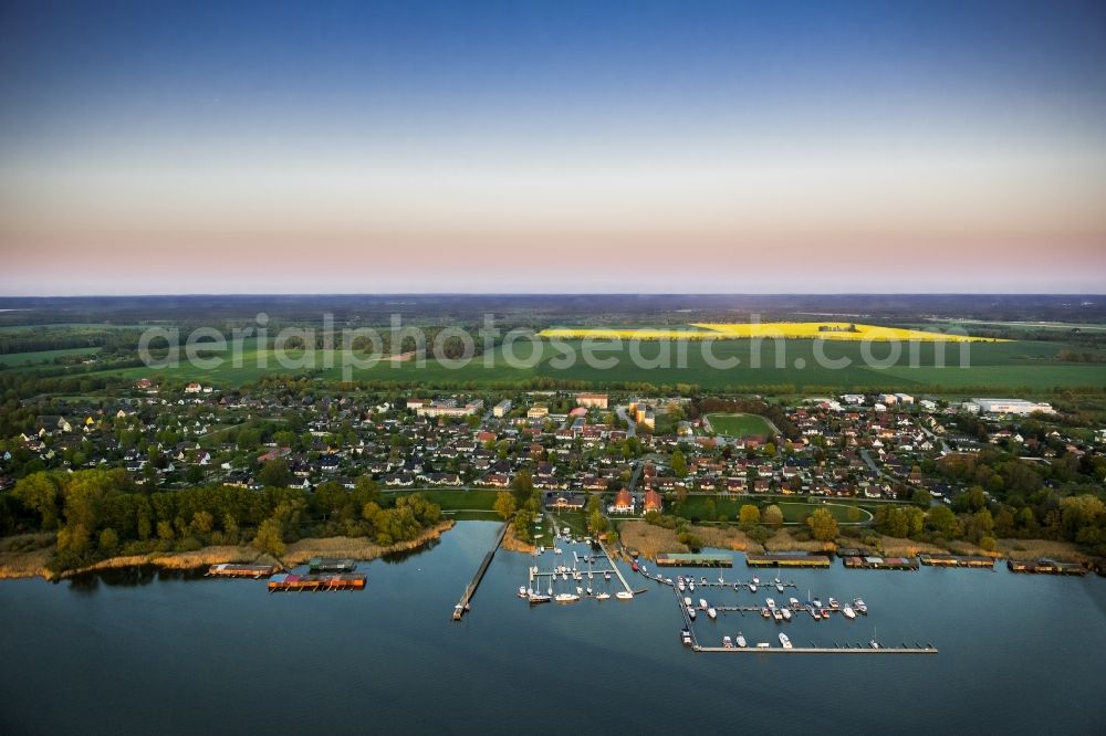 Aerial photograph Rechlin - Shore area of Lake Mueritz in Rechlin in Mecklenburg-Western Pomerania