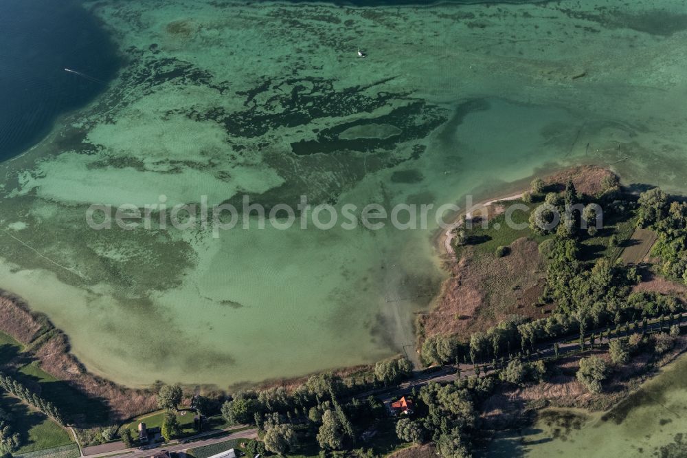 Reichenau from the bird's eye view: Lake Island in Reichenau in the state Baden-Wuerttemberg, Germany