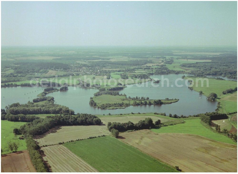 Aerial image Groß Kreutz (Havel) - Riparian zones on the course of the river der Havel in Gross Kreutz (Havel) in the state Brandenburg