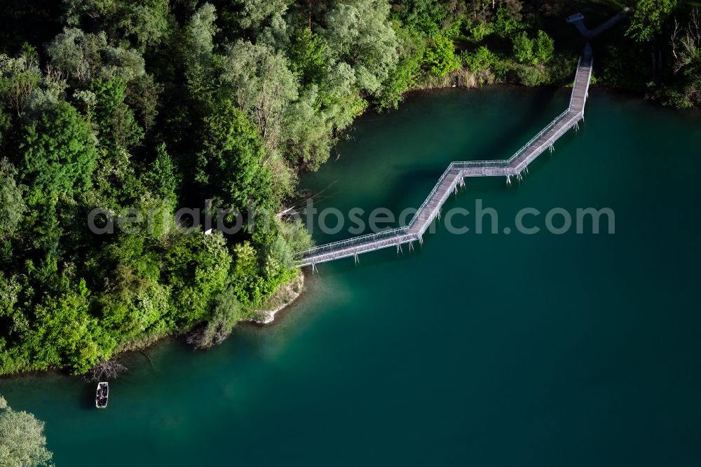 Aerial image Salem - Riparian areas on the lake area of in Salem in the state Baden-Wuerttemberg, Germany