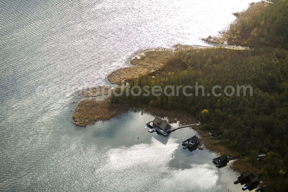 Aerial photograph Güstrow - Shore areas of the lake district Güstrow in Mecklenburg - Western Pomerania