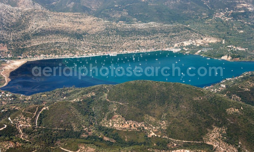 Aerial photograph Vlicho - Riparian areas on the lake area of Vlicho in Vlicho in Griechenland