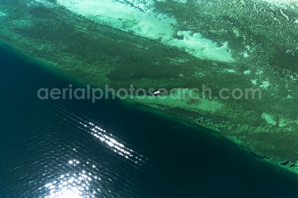 Aerial image Münsterlingen - Riparian areas on the lake area of Bodensee Obersee in Muensterlingen in the canton Thurgau, Switzerland