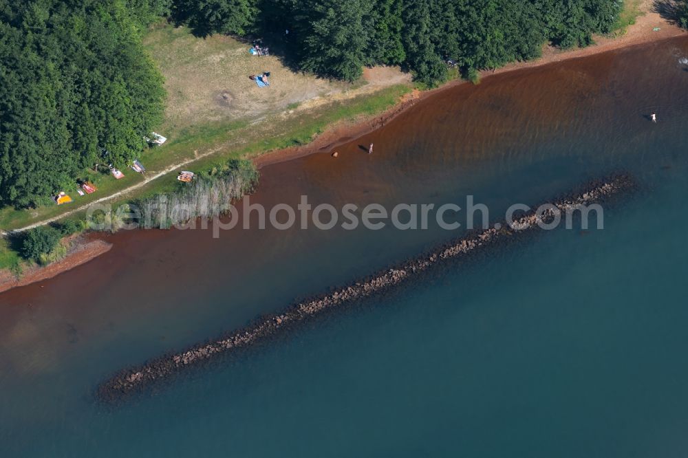 Aerial photograph Markkleeberg - Riparian areas on the lake area of Markkleeberger See in Markkleeberg in the state Saxony, Germany