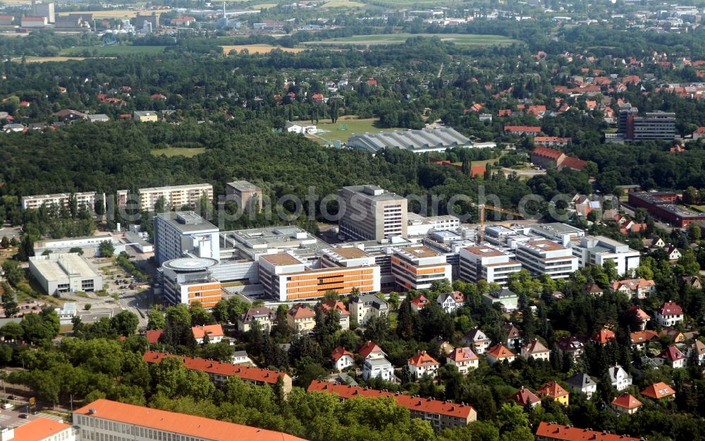 Halle / Saale from above - University Hospital Kröllwitz at the Ernst-Grube-Straße in Halle in Saxony-Anhalt