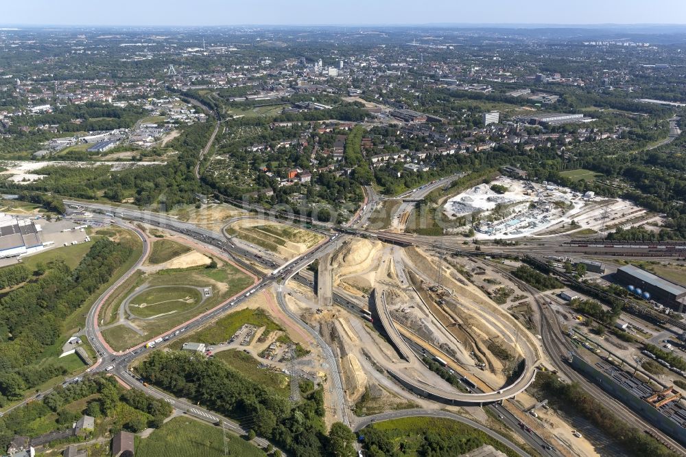 Aerial photograph Bochum - Remodeling and expansion of the West Cross Bochum in Bochum in North Rhine-Westphalia