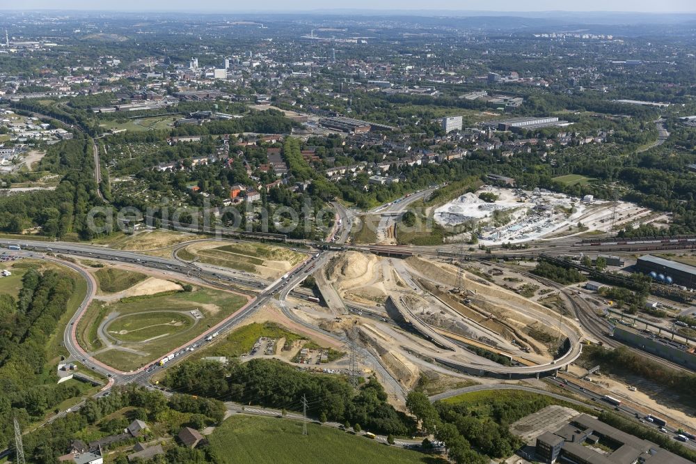 Bochum from the bird's eye view: Remodeling and expansion of the West Cross Bochum in Bochum in North Rhine-Westphalia