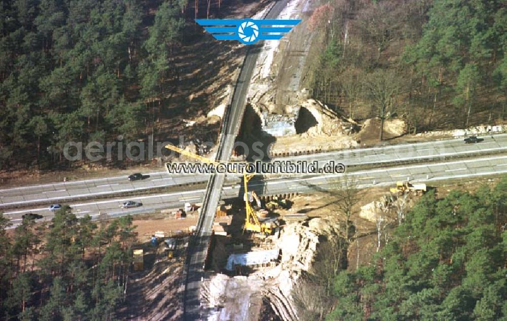 Aerial image Potsdam Drewitz - Umbau des Autobahnkreuzes Drewitz - Babelsberg