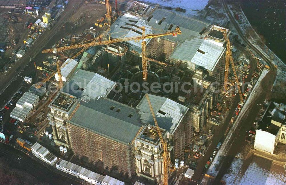 Berlin from above - Umbau des Berliner Reichstages