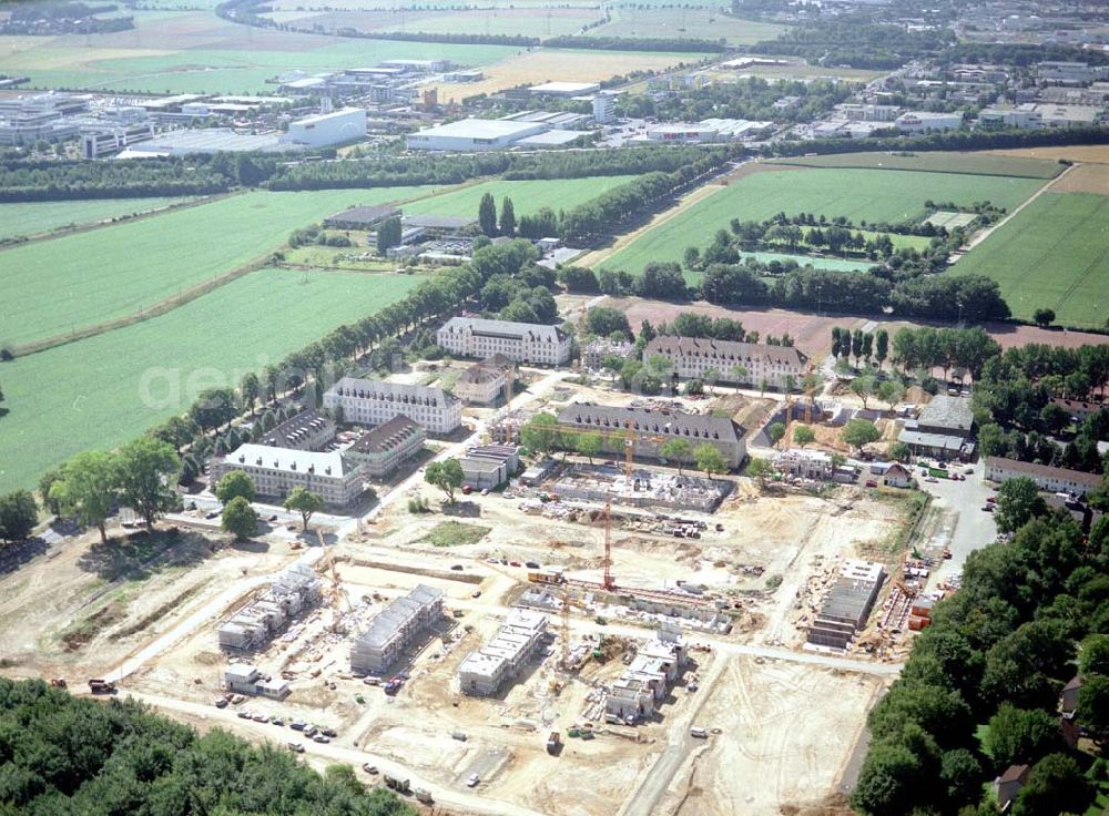 Köln - Junkersdorf from above - Umbau der ehem. belgischen Garnision Köln - Junkersdorf zum Stadtwaldviertel Junkersdorf.