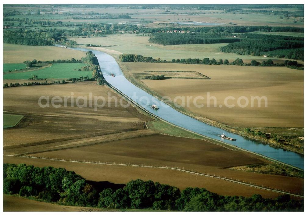 Parey / Sachsen-Anhalt from above - Umbau des Elbe-Havel-Kanales bei Parey in Sachsen-Anhalt.