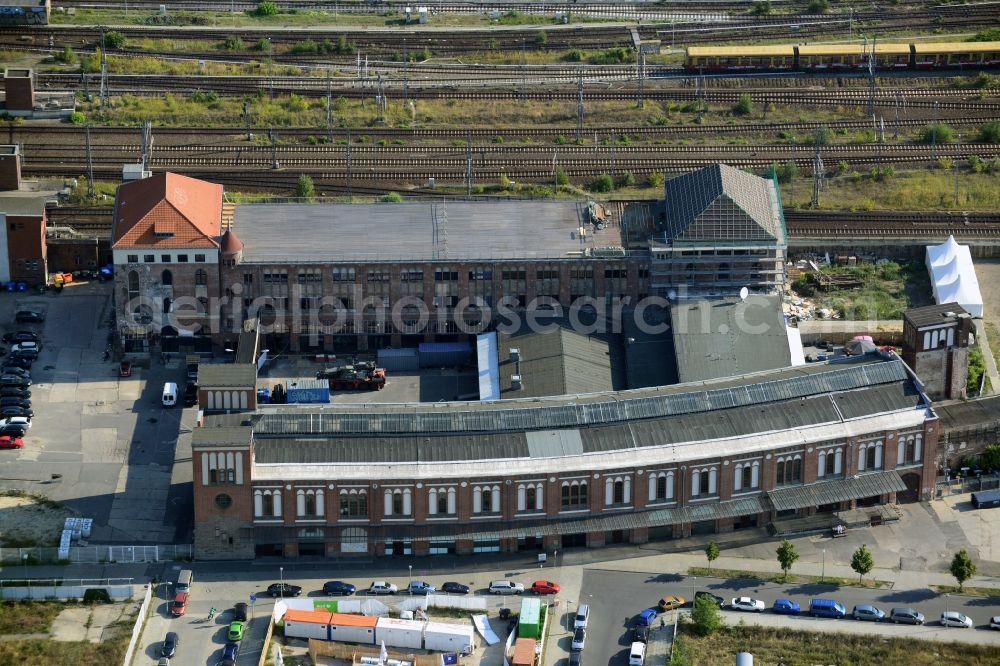 Aerial image Berlin - Remodeling of the building complex Postbahnhof in Berlin - Friedrichshain