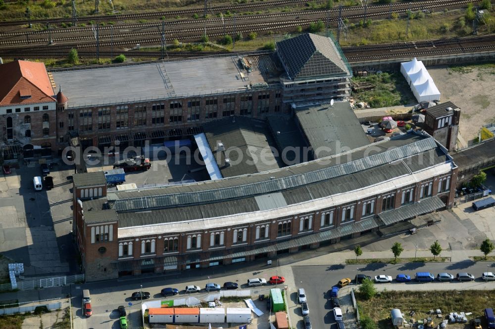 Aerial photograph Berlin - Remodeling of the building complex Postbahnhof in Berlin - Friedrichshain