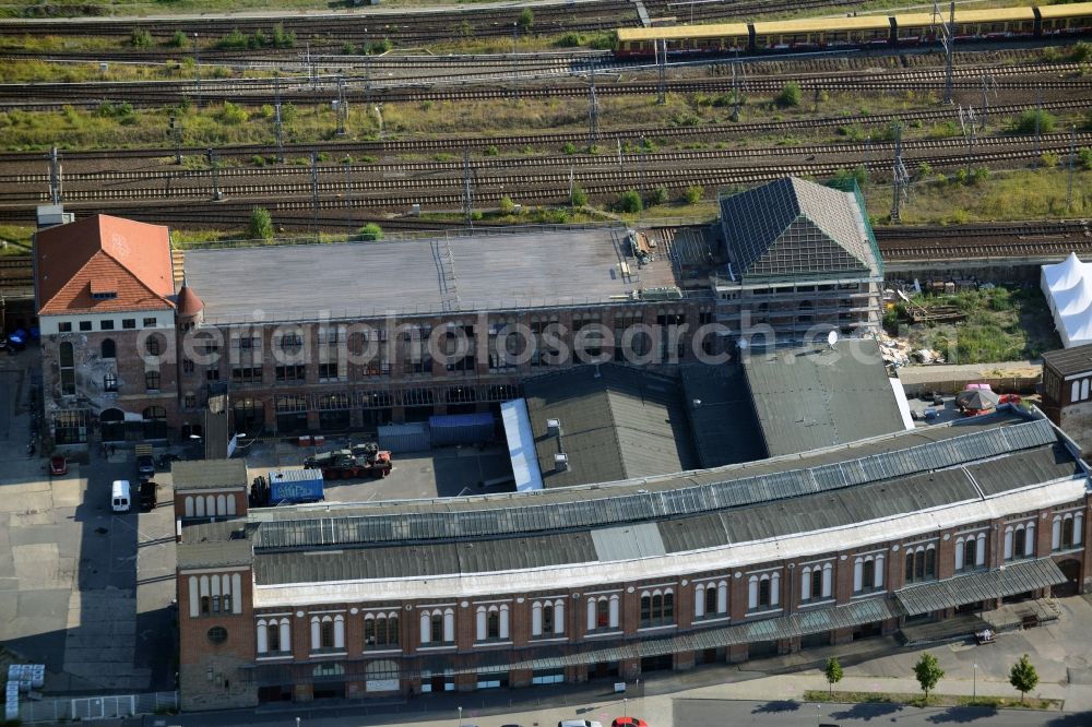 Berlin from above - Remodeling of the building complex Postbahnhof in Berlin - Friedrichshain