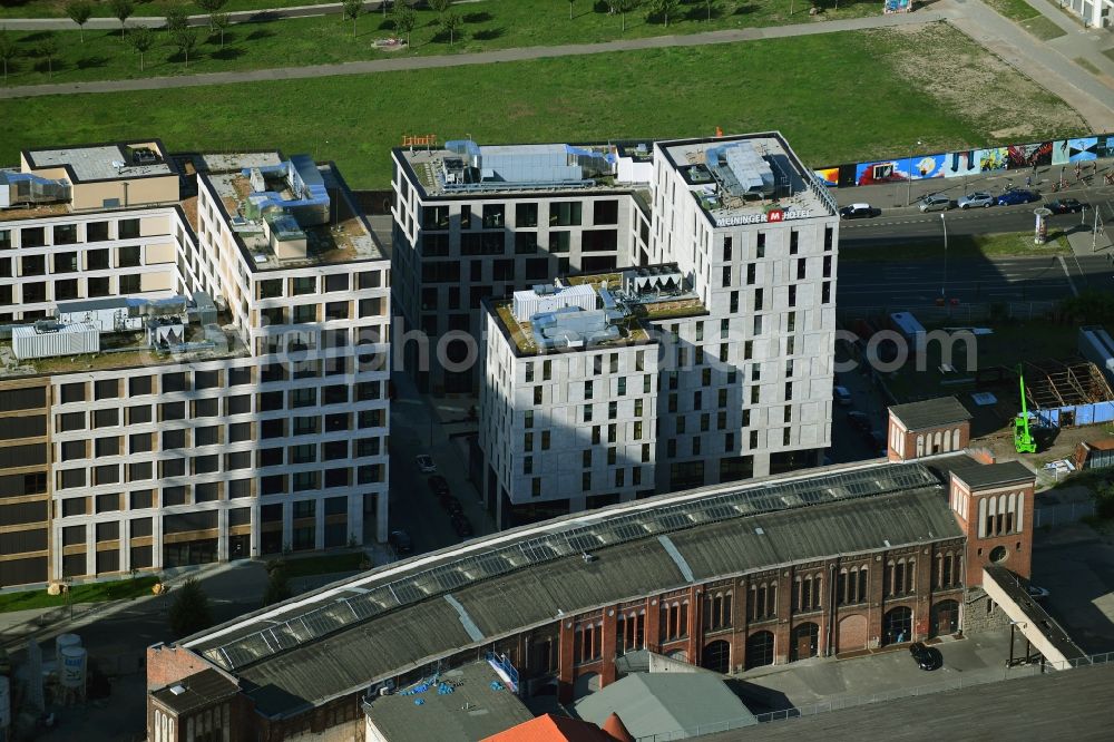 Aerial image Berlin - Remodeling of the building complex Postbahnhof in Berlin - Friedrichshain