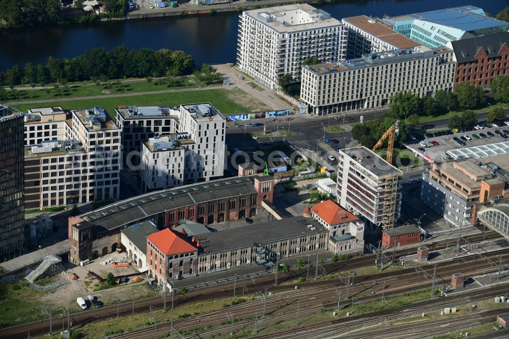 Aerial photograph Berlin - Remodeling of the building complex Postbahnhof in Berlin - Friedrichshain