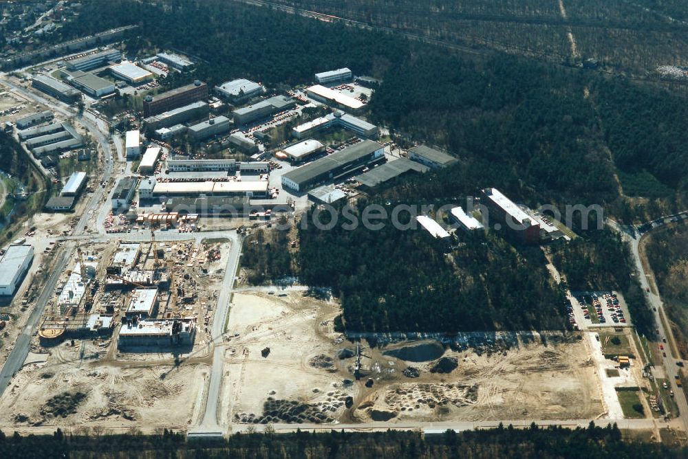 Berlin - Köpenick from the bird's eye view: Umbau des Geländes des Innovationspark Wuhlheide in Berlin-Köpenick.