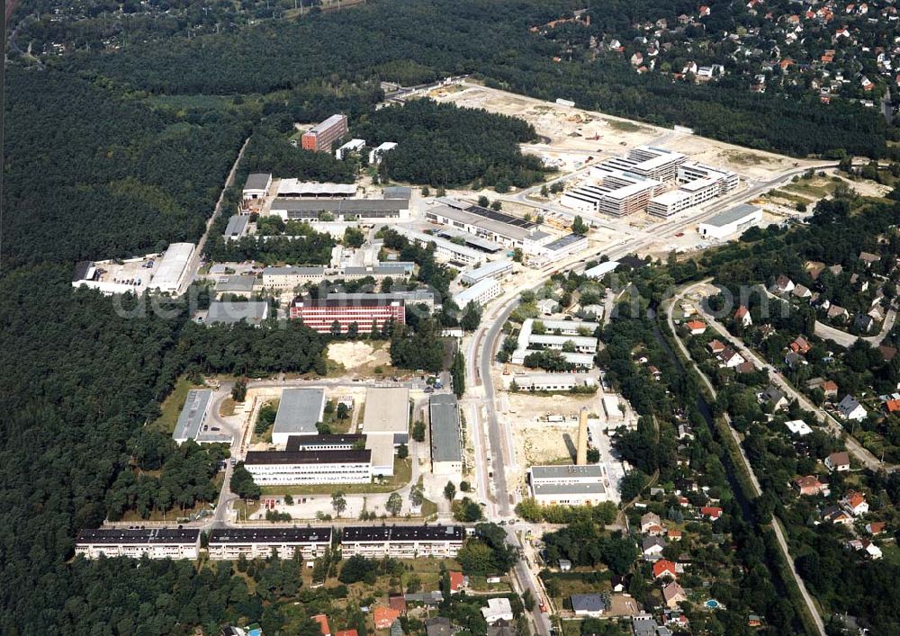 Aerial photograph Berlin-Köpenick - Umbau des Innovationspark Wuhlheide in Berlin-Köpenick.