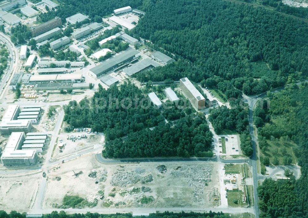 Berlin-Köpenick from above - Umbau des Innovationspark Wuhlheide in Berlin-Köpenick.