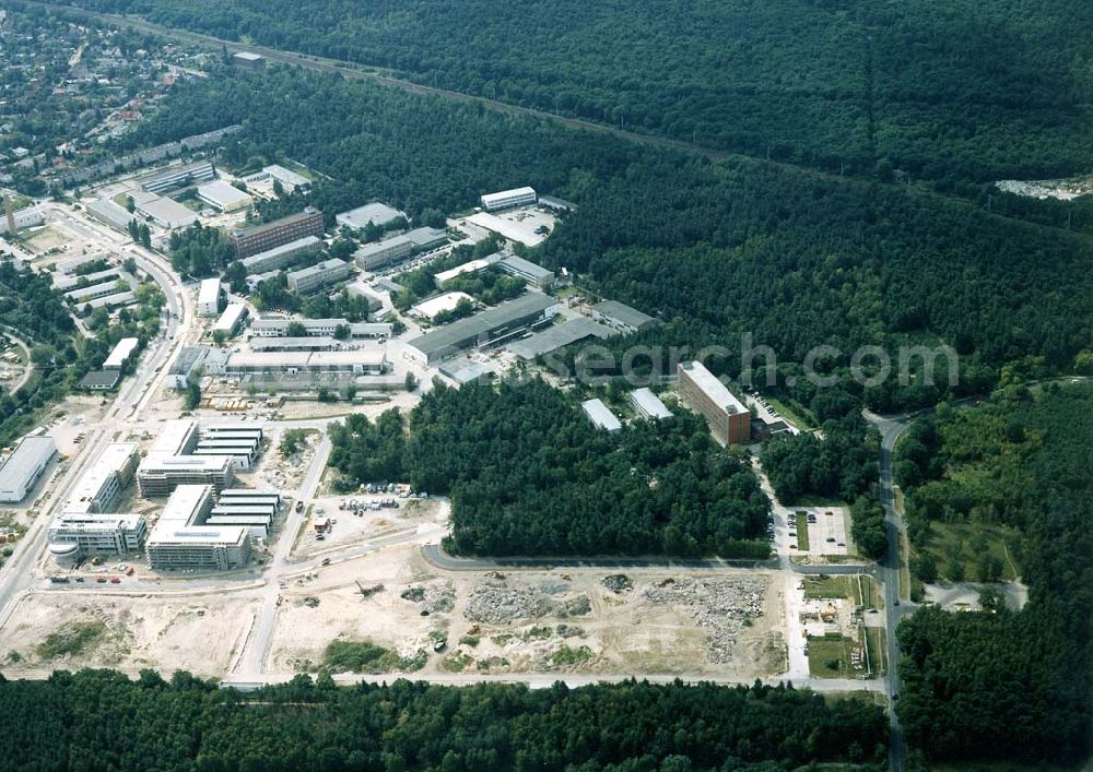 Berlin-Köpenick from the bird's eye view: Umbau des Innovationspark Wuhlheide in Berlin-Köpenick.