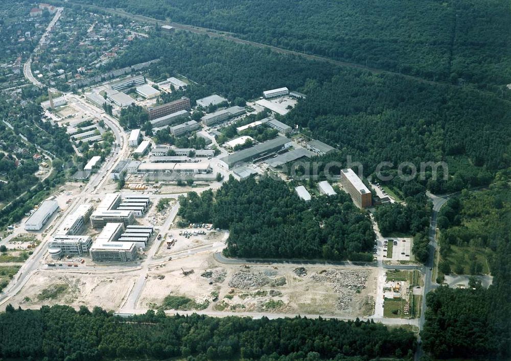 Aerial image Berlin-Köpenick - Umbau des Innovationspark Wuhlheide in Berlin-Köpenick.