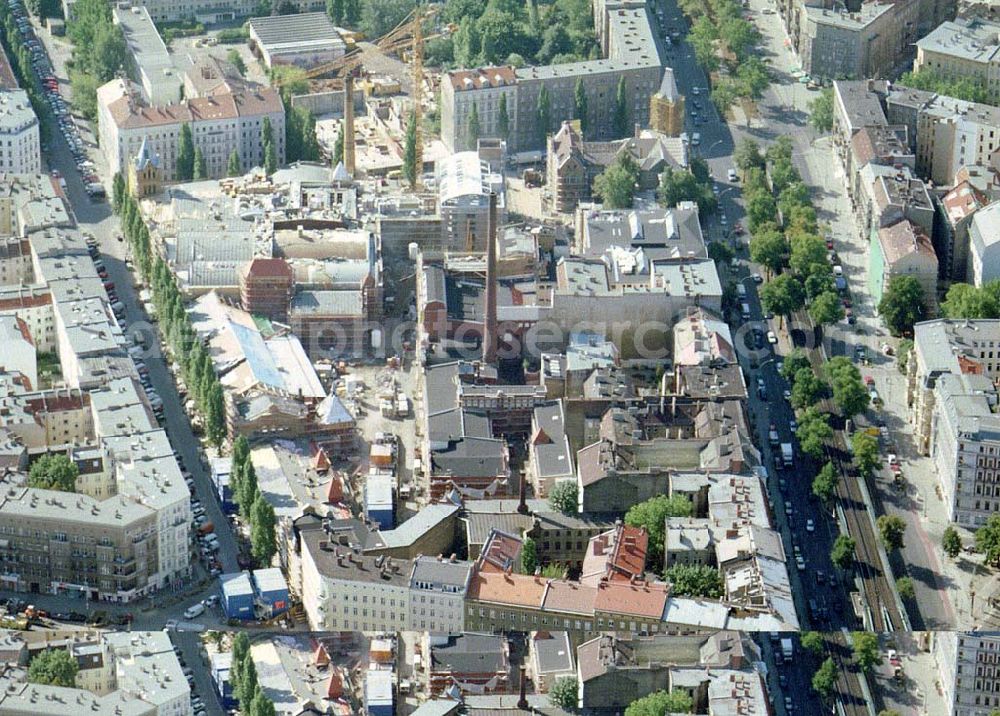 Aerial image Berlin - Prenzlauer Berg - Umbau der Kulturbrauerei an der Schönhauser Allee in Berlin-Prenzlauer Berg