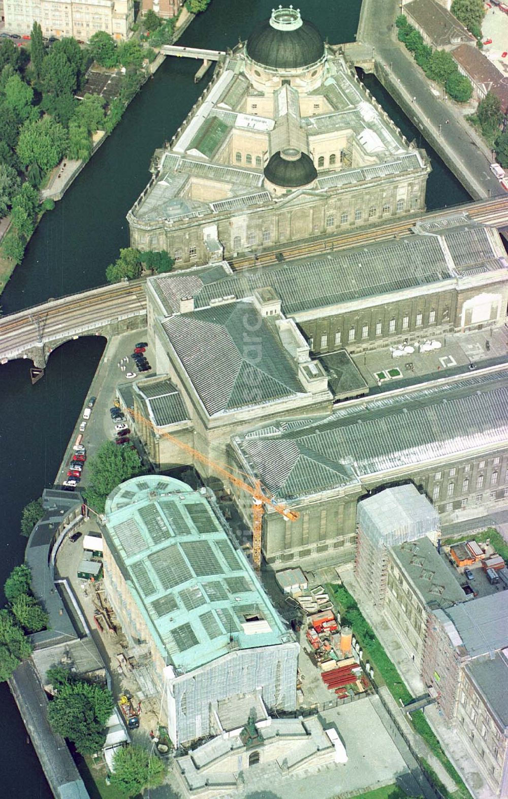 Berlin from the bird's eye view: Umbau der Museumsinsel in Berlin-Mitte.