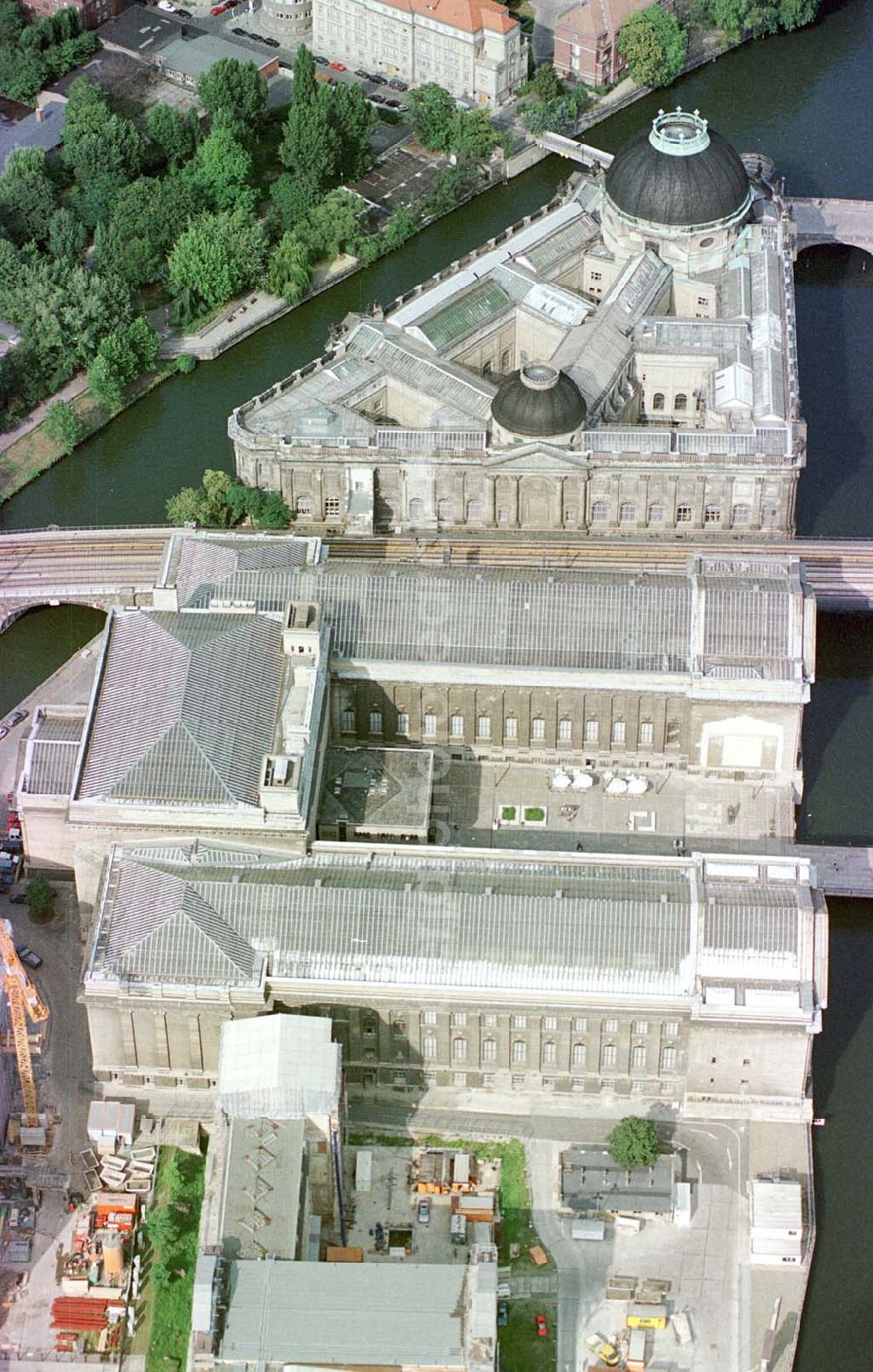 Aerial photograph Berlin - Umbau der Museumsinsel in Berlin-Mitte.