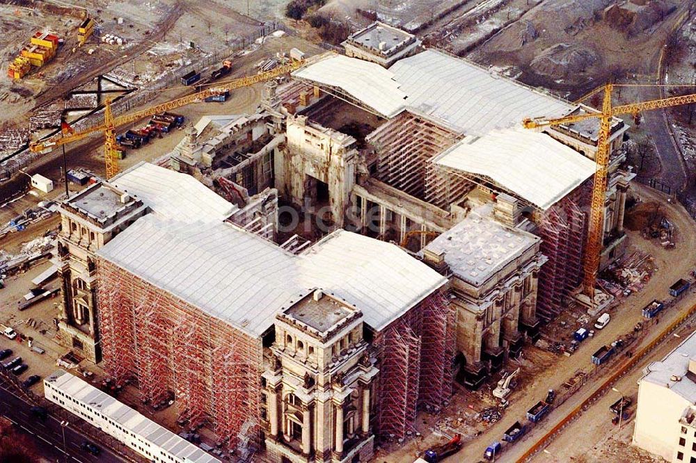 Berlin from above - Umbau Reichstag