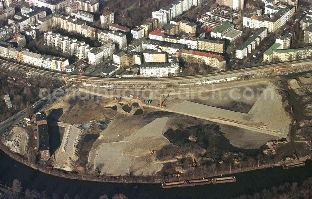 Aerial image Berlin - Umbau des Reichstages und des Spreebogens zum Regierungsviertel