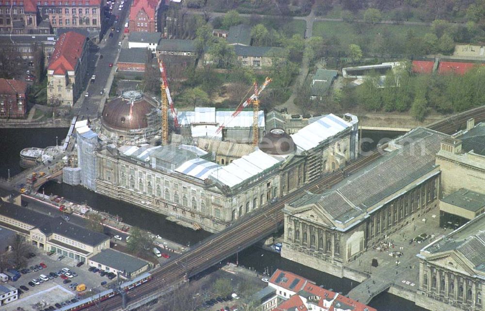 Aerial image Berlin - Umbau und Rekonsrtruktion der Berliner Museumsinsel.