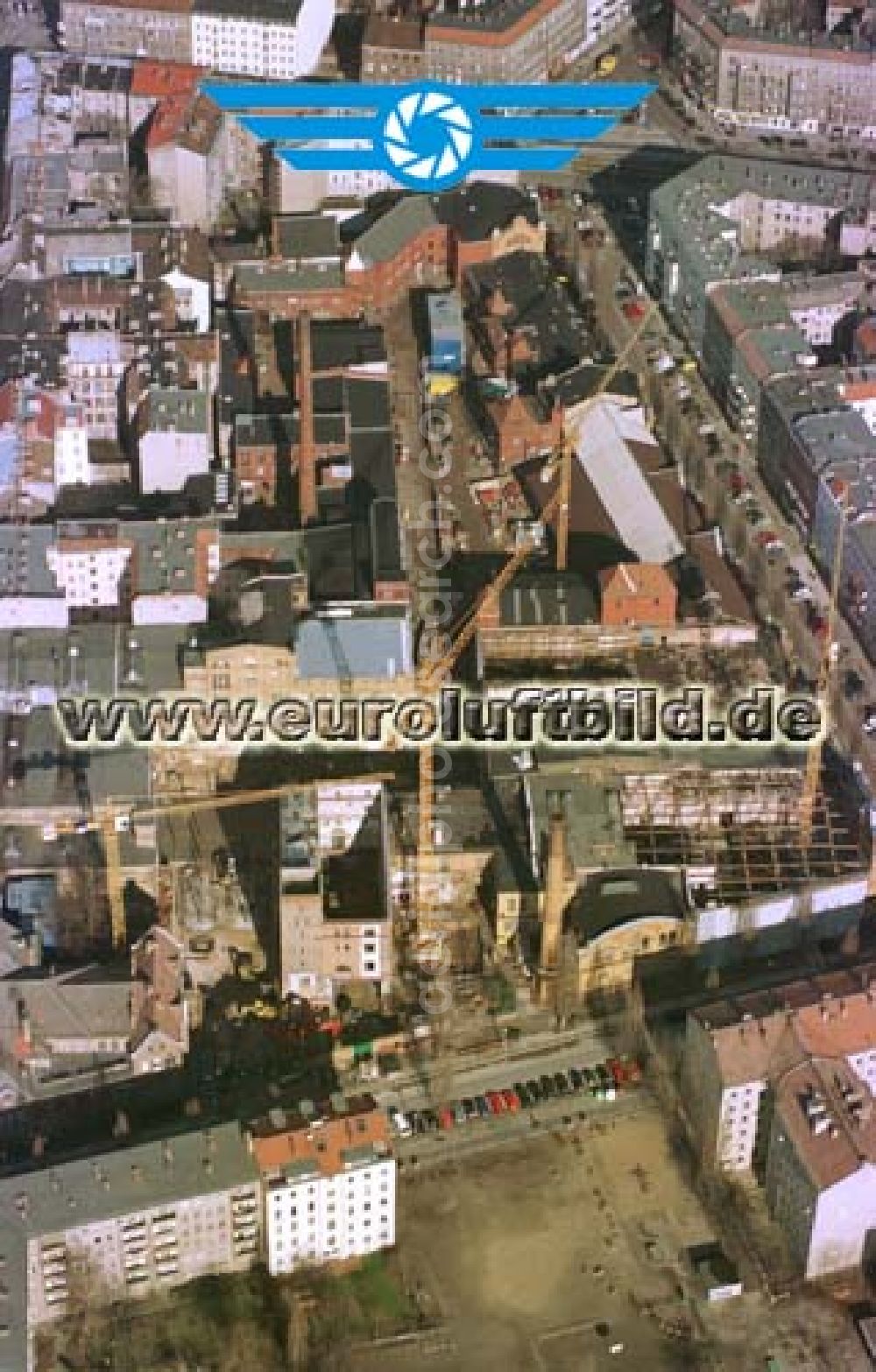 Aerial photograph Berlin - Prenzlauer Berg - Umbau der Schultheiß-Brauerei an der Schönhauser Allee.