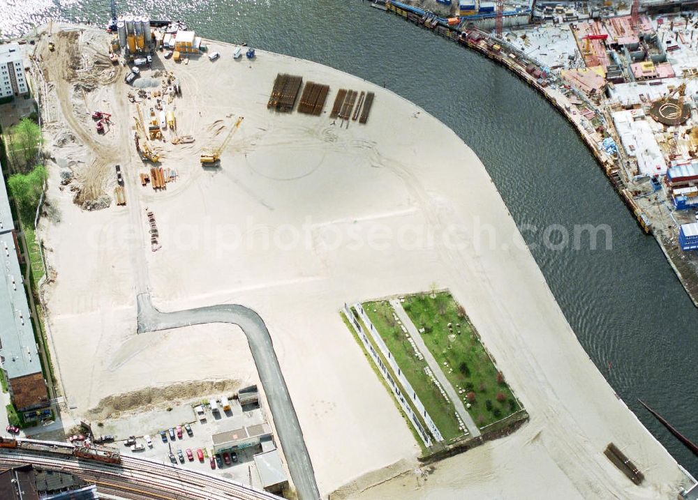 Aerial photograph Berlin - Umbau des Spreebogens zum Regierungsviertel.