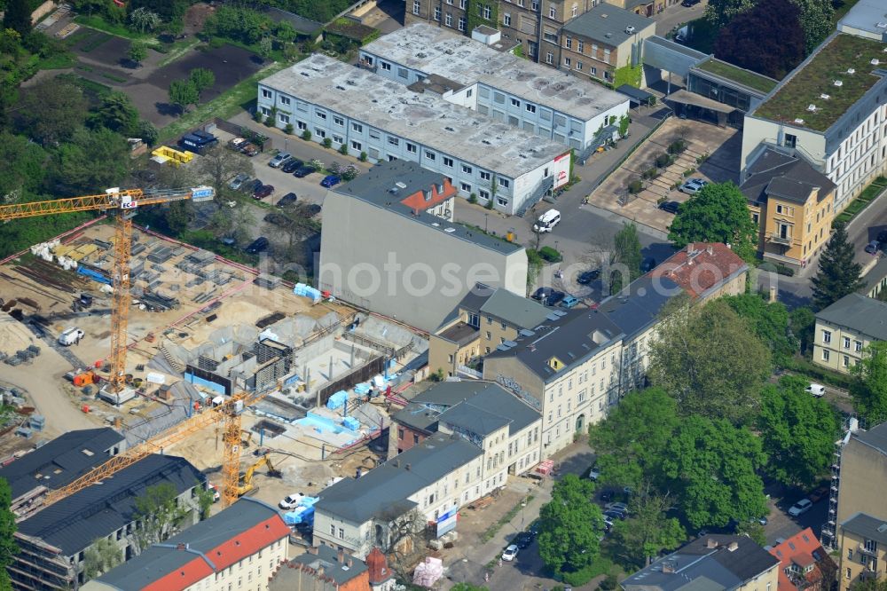 Aerial photograph Potsdam - Renovations for new depot and workshops in Potsdam in Brandenburg