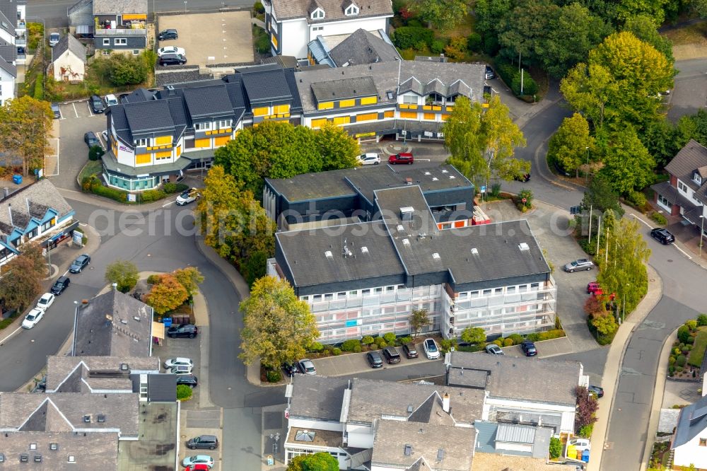 Aerial image Wilnsdorf - Town Hall building of the city administration in Wilnsdorf in the state North Rhine-Westphalia, Germany