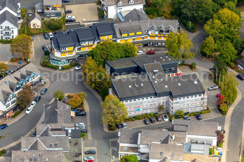 Aerial photograph Wilnsdorf - Town Hall building of the city administration in Wilnsdorf in the state North Rhine-Westphalia, Germany