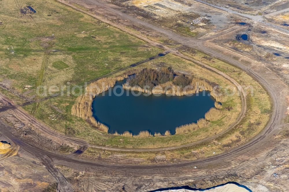 Aerial photograph Recklinghausen - Development, demolition and renovation work on the site of the former racing track - harness racing track as part of the integrated district development concept (ISEK) Hillerheide in Recklinghausen at Ruhrgebiet in the state of North Rhine-Westphalia, Germany