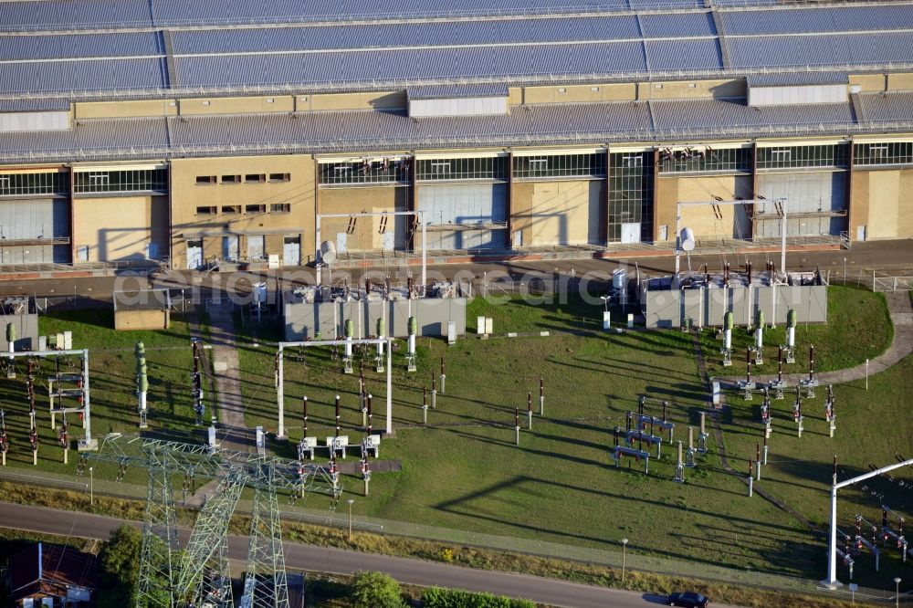 Aerial image Berlin Oberschöneweide - Substation at Fritz - Koenig - Weg in the district Oberschoeneweide in Berlin