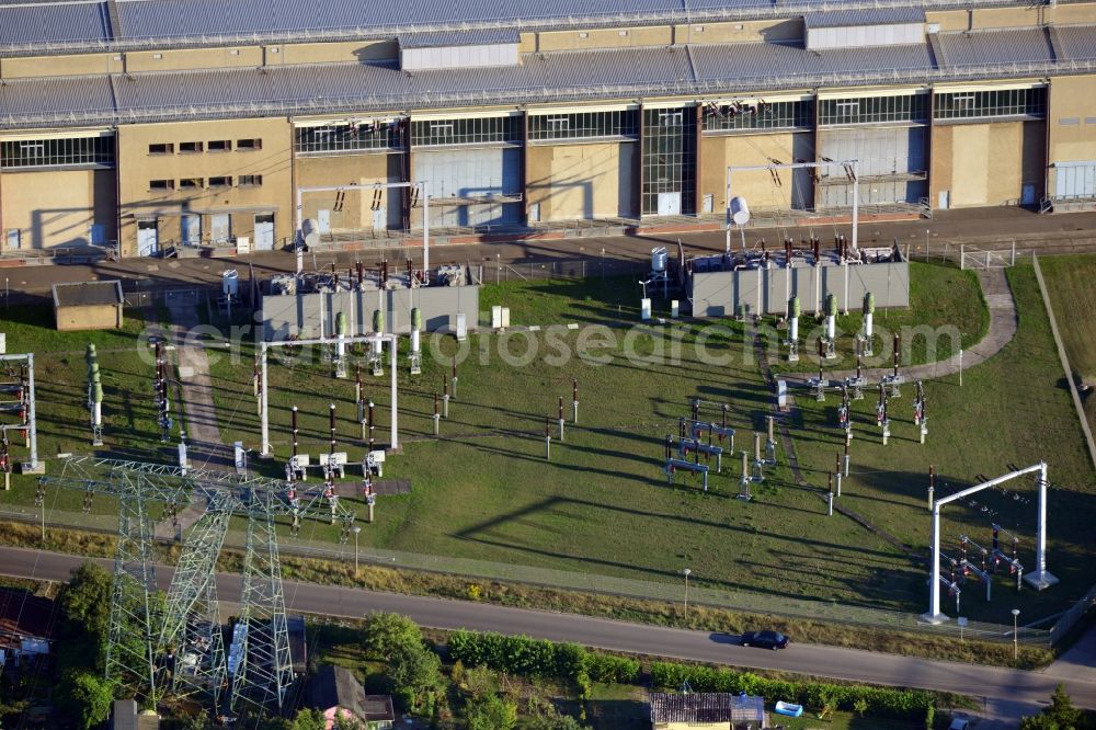 Aerial photograph Berlin Oberschöneweide - Substation at Fritz - Koenig - Weg in the district Oberschoeneweide in Berlin