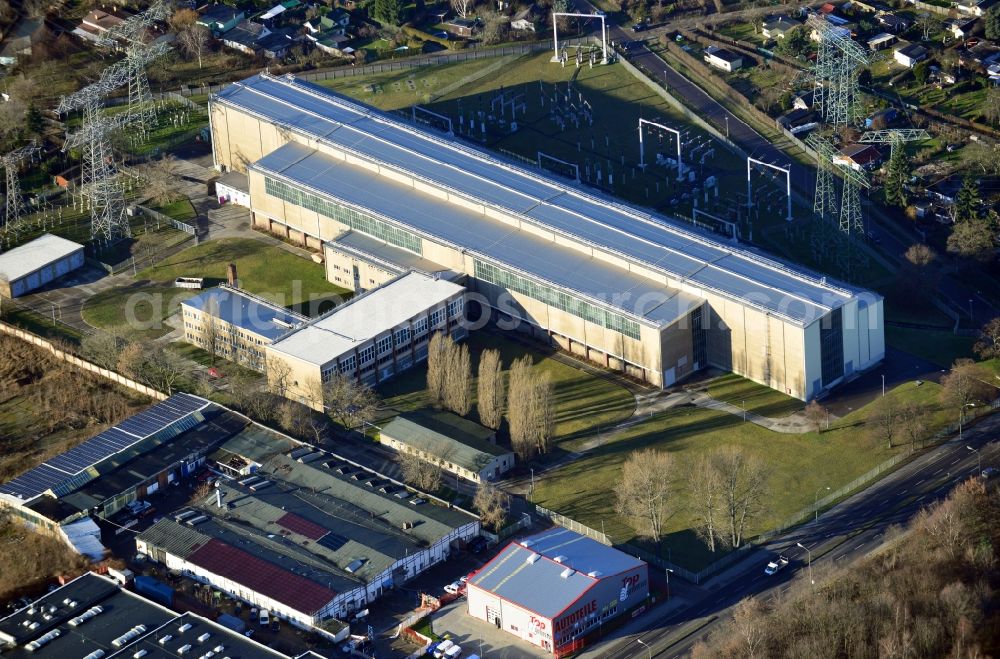 Berlin OT Oberschöneweide from above - View of the Umspannwerk Wuhlheide in the district of Oberschoeneweide in Berlin