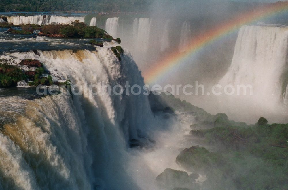 Aerial photograph Iguazu - UNESCO World Heritage waterfall of the Iguazu Falls in the province of Parana in Brazil