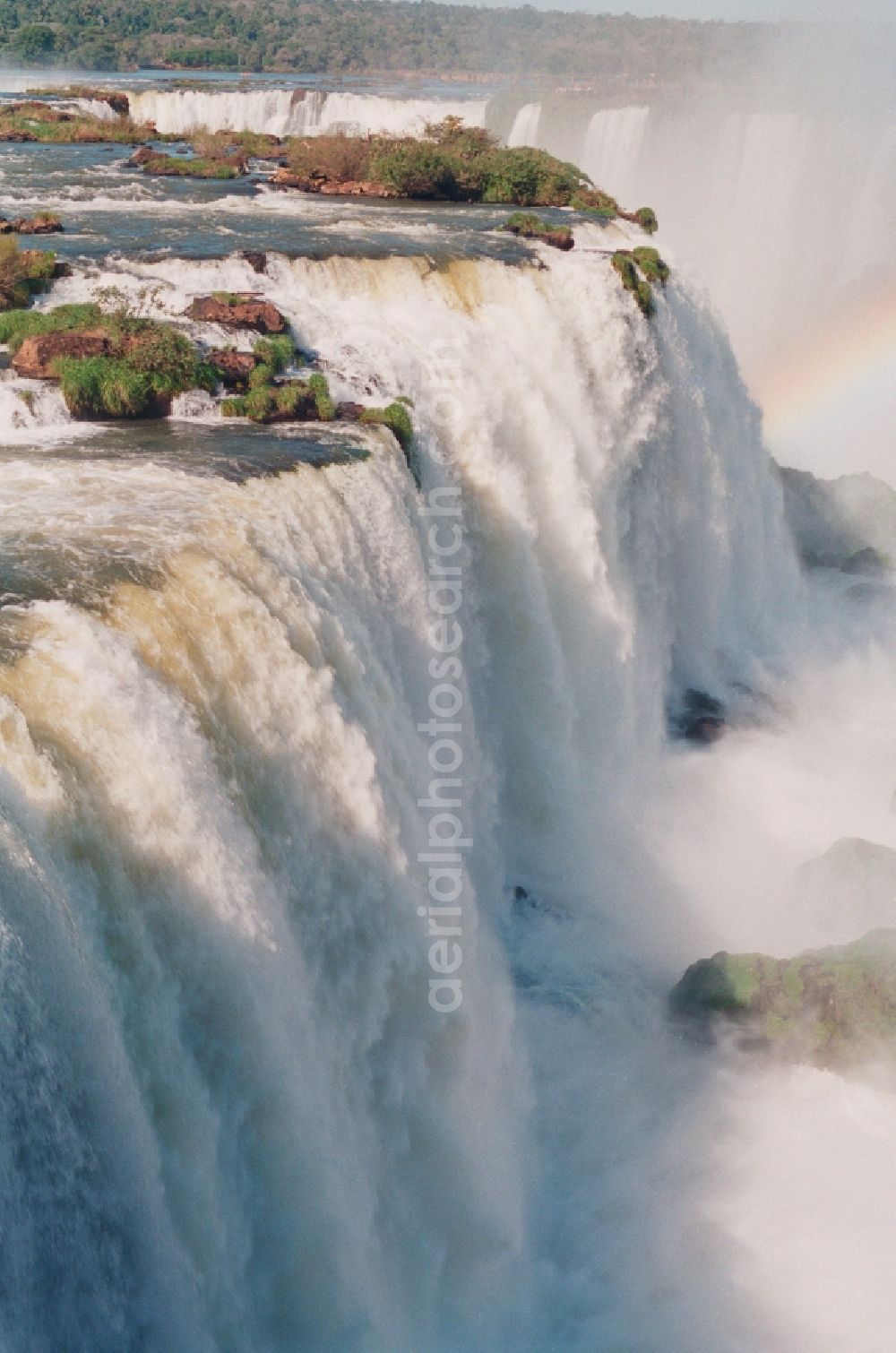 Aerial photograph Iguazu - UNESCO World Heritage waterfall of the Iguazu Falls in the province of Parana in Brazil