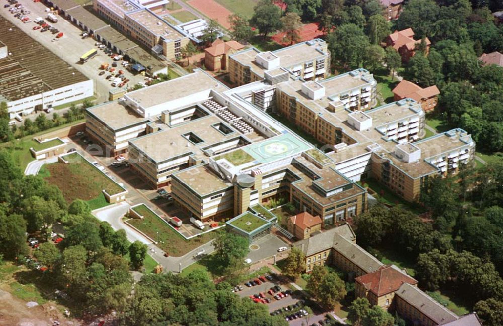 Berlin-Hellersdorf from above - Unfallklinik Biesdorf in Berlin-Hellersdorf.