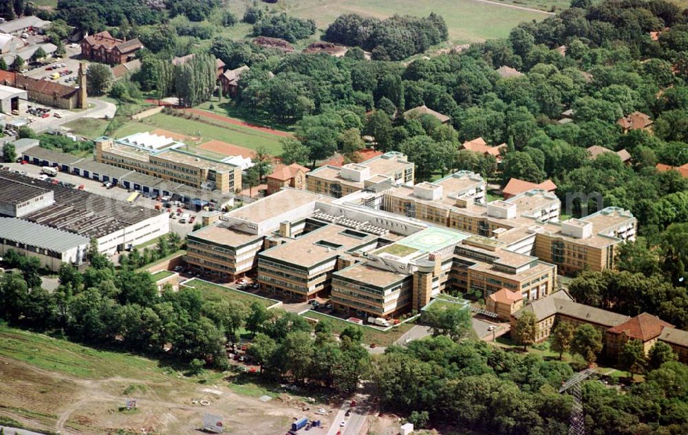 Berlin-Biesdorf from the bird's eye view: Unfallklinik Biesdorf in Berlin-Hellersdorf.