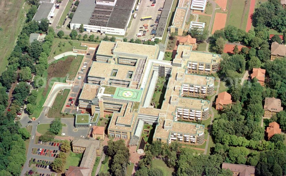 Berlin-Biesdorf from above - Unfallklinik Biesdorf in Berlin-Hellersdorf.