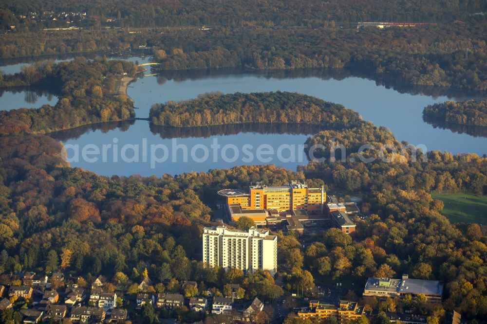 Aerial photograph Duisburg - Trauma Clinic Duisburg Grossenbaum in the Ruhr area in North Rhine-Westphalia